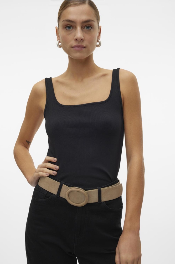 VMCHLOE SL SHORT SQUARE TOP GA JRS 10306895 Black